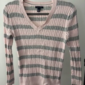 Tommy Hilfiger Cable-Knit V-Neck Sweater